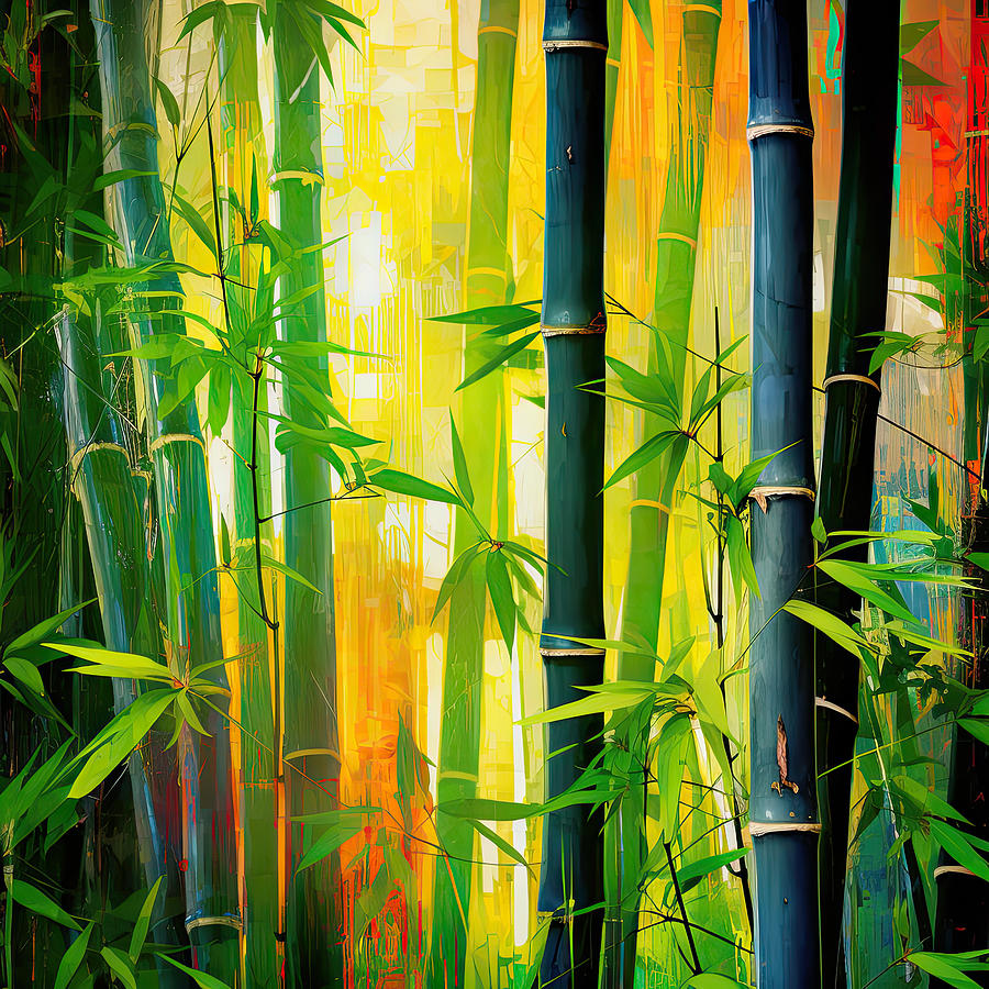 Bamboo Digital Art - Longevity by Lourry Legarde