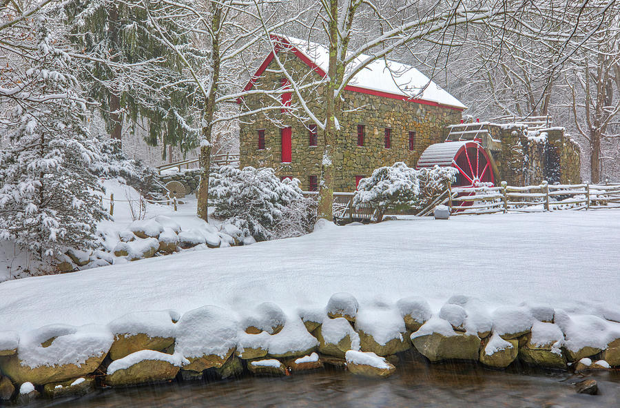 Longfellows Wayside Inn Grist Mill Photograph by Juergen Roth