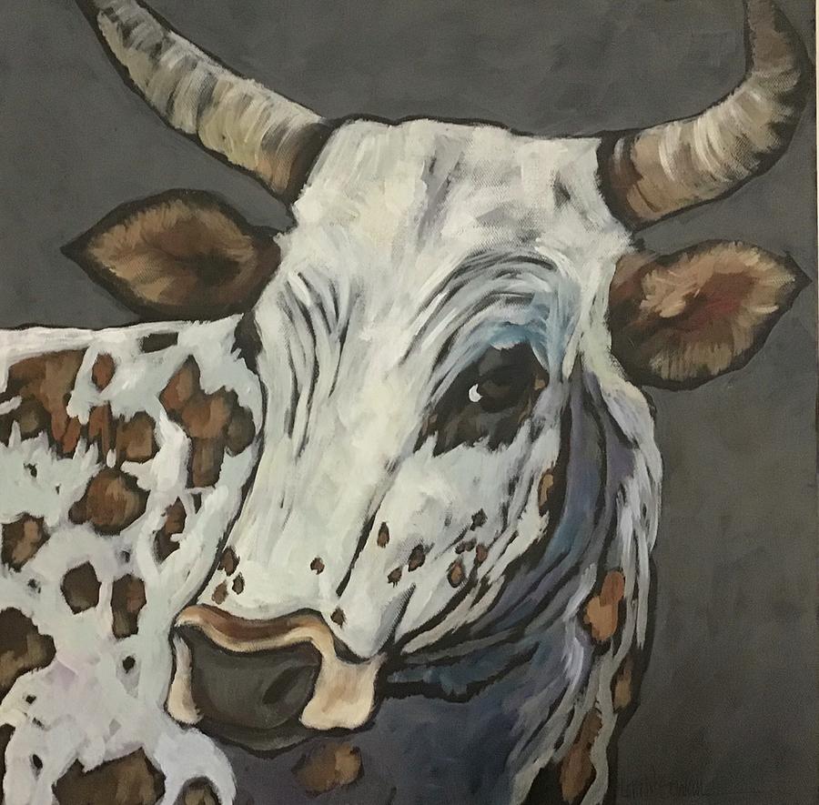 Longhorn Painting by Lora McGowan - Fine Art America