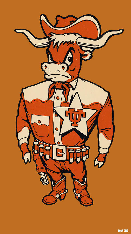 Longhorn Sheriff Mixed Media by Row One Brand