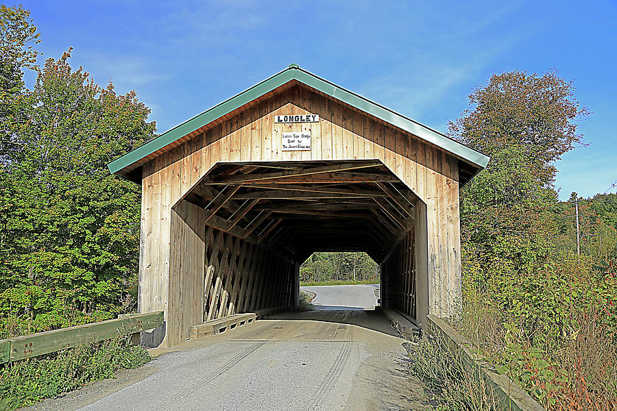 Longley Covered Bridge, Vermont Photograph by Richard Krebs