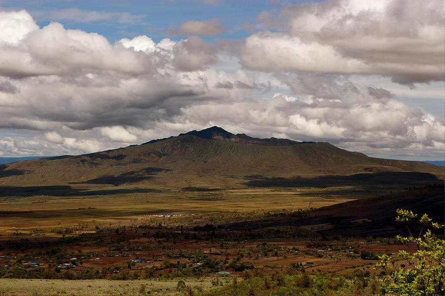 Longonot from Kijabe Photograph by Mike Gaudaur