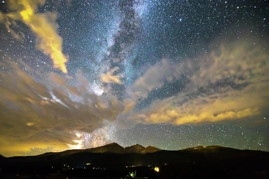 Longs Peak Milky Way Wings Photograph by James BO Insogna