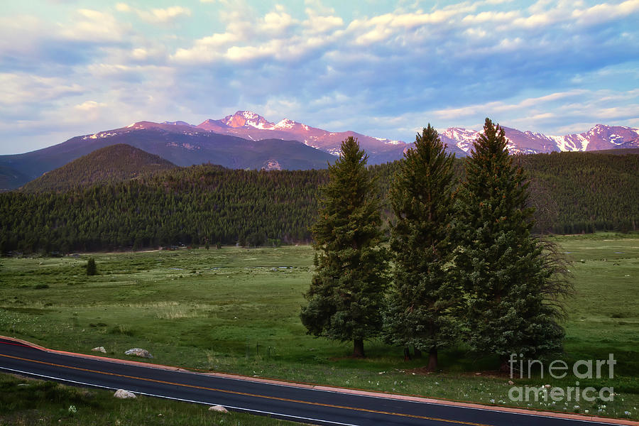 Longs peak Mountain from Bear Lake Road, Rocky Mountain National Photograph by Ronda Kimbrow
