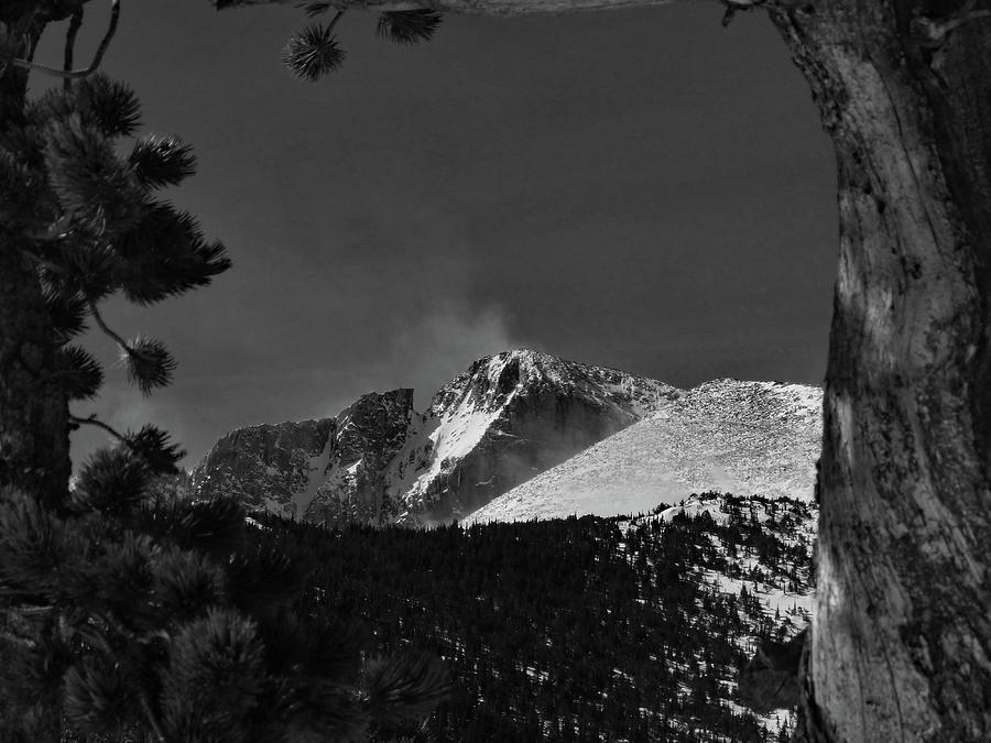 Longs Peak winter Photograph by Thomas Samida