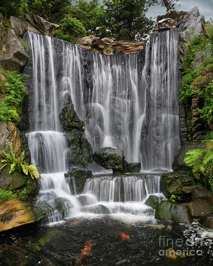 Longshan Temple Waterfall II Photograph by Karen Jorstad