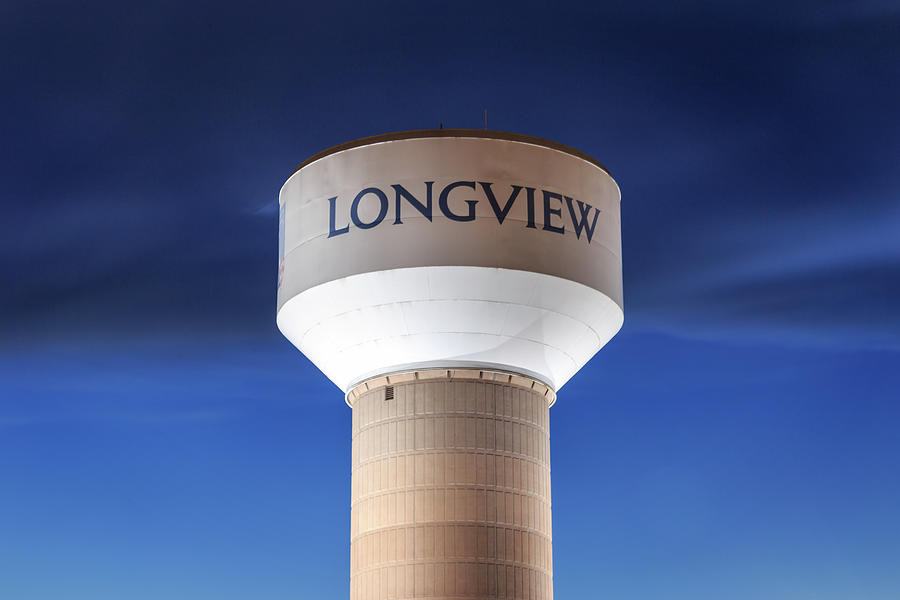 Longview Tower Cloudy Blue Hour Photograph