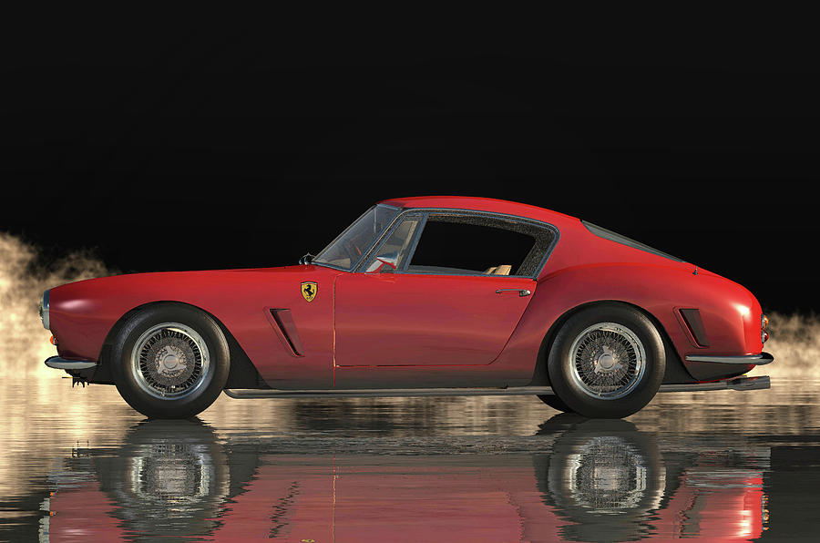 Look of the Ferrari 250 GT SWB Berlinetta Digital Art by Jan Keteleer