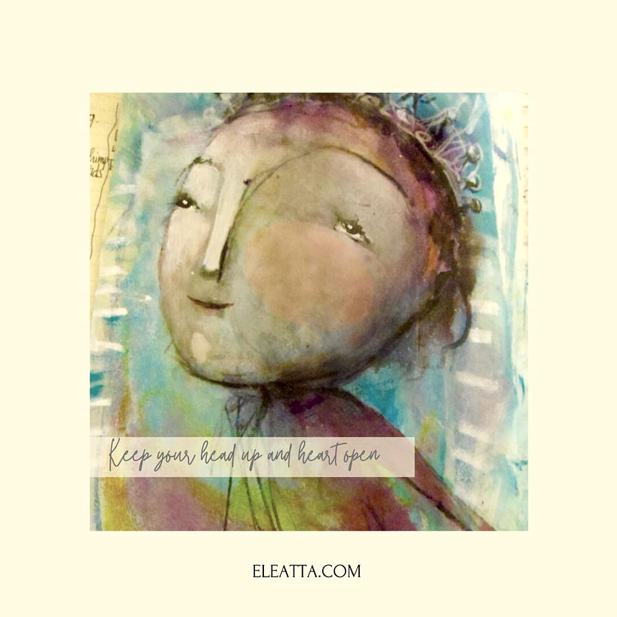 Look Up Stay Open Poster Mixed Media by Eleatta Diver