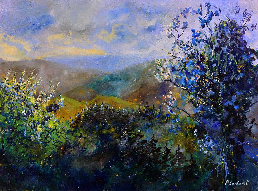 Looking at the hills Painting by Pol Ledent