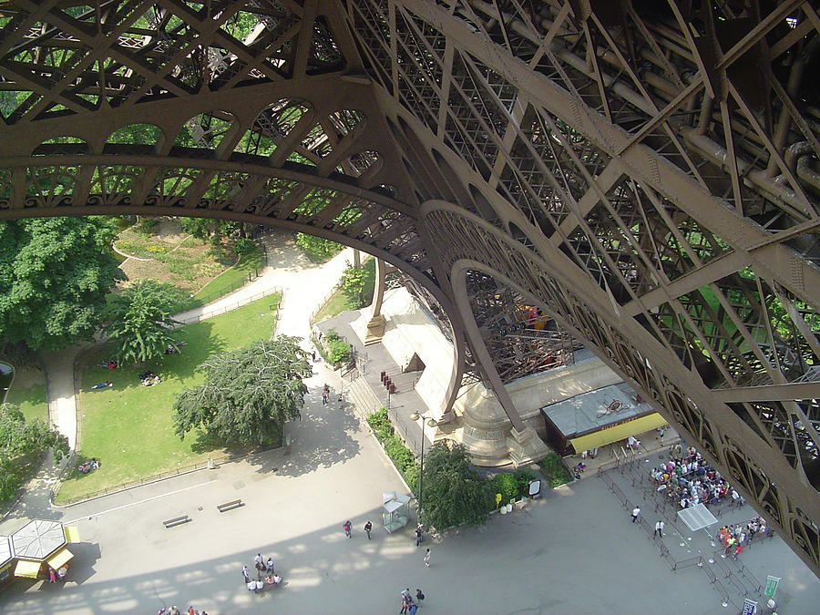 Looking Down from Eiffel Tower - Paris Photograph by Michael ...