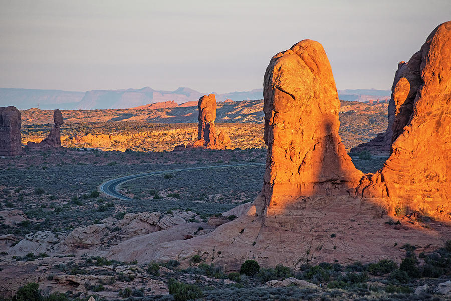 Looking down on Arches National Park in Moab Utah Photograph by Toby McGuire