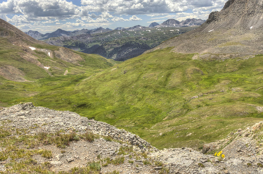 Looking Down on Continental Divide Trail and Mountains Photograph by Created by MaryAnne Nelson