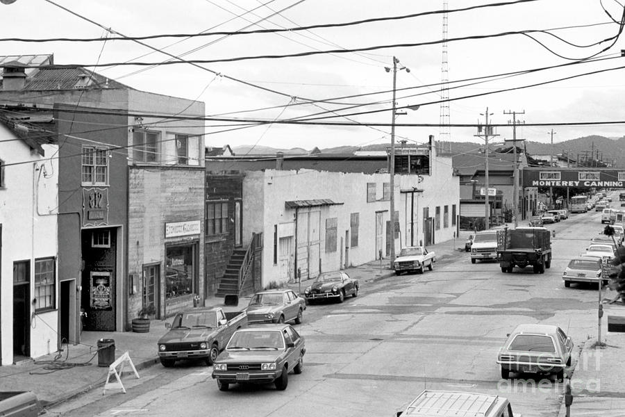 1969 Photograph - Looking East down Cannery Row July 12, 1977 by Monterey County Historical Society