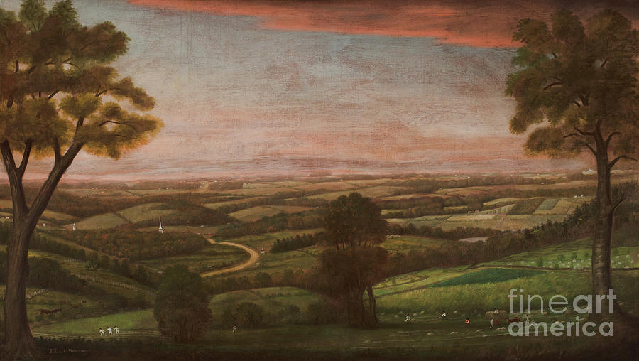 Looking East from Denny Hill, 1800 Painting by Ralph Earl or Earle