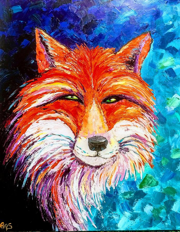 Looking Foxy Painting By Lynne Mcqueen Pixels