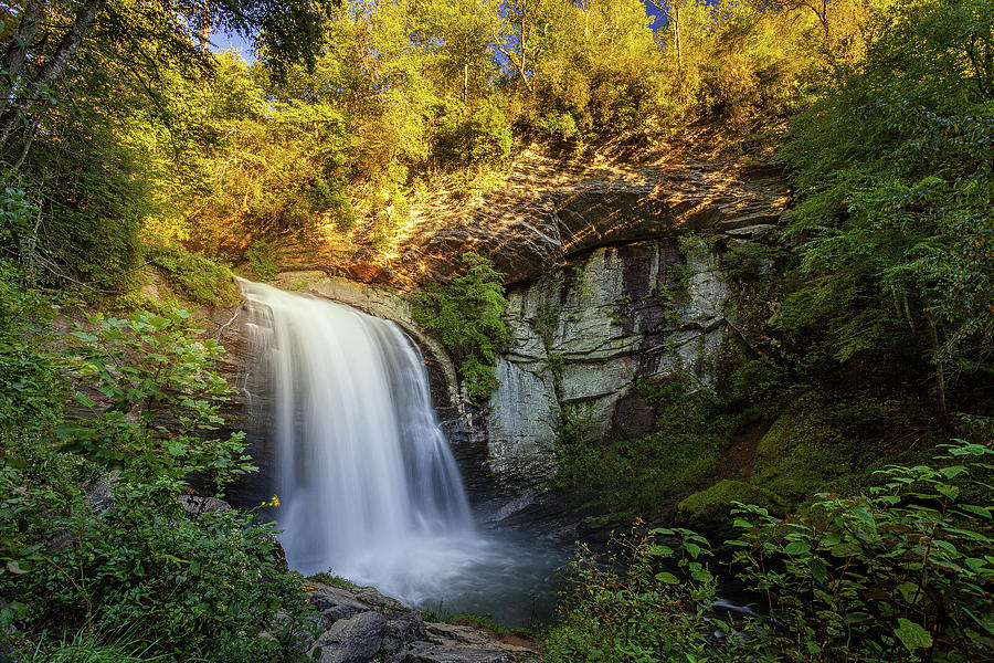 Summer Photograph - Looking Glass Falls by Andrew Soundarajan