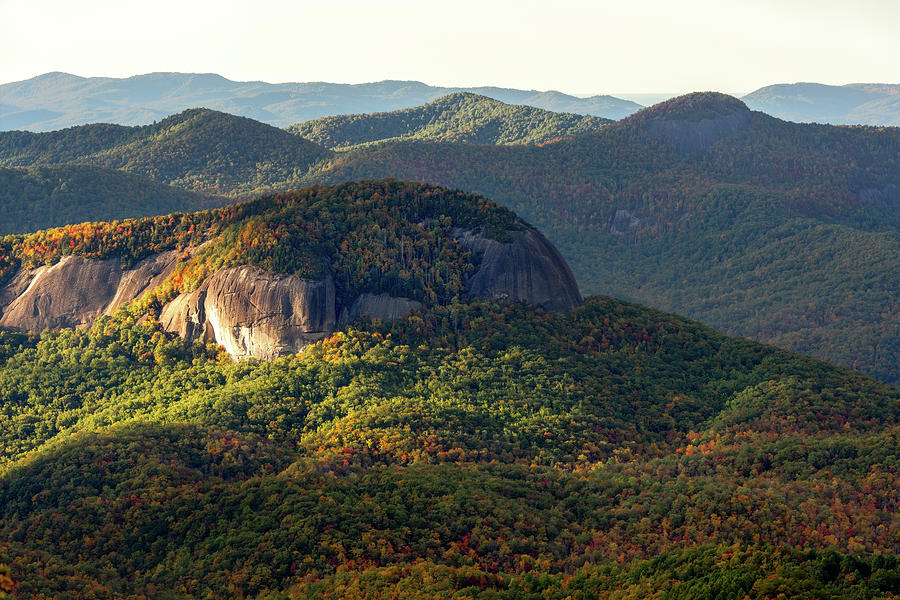 Looking Glass Rock Autumn Morning Light Photograph by Deborah Scannell