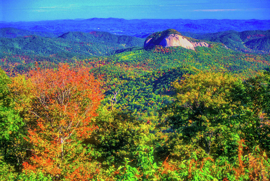 Looking Glass Rock in Autumn Photograph by James C Richardson