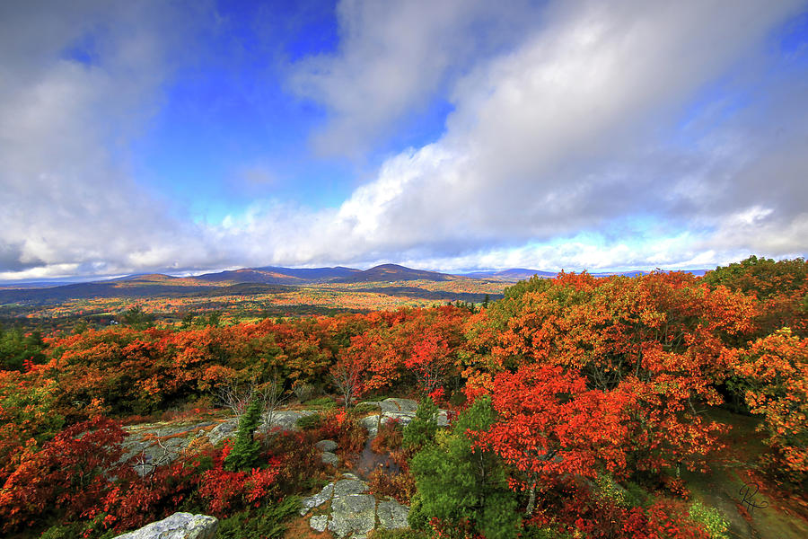 Looking Inland from Cadillac Mountain Photograph by Robert Harris
