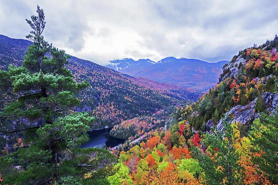 Looking into the washbowl from Giant Mountain Keene Valley NY Adirondacks Photograph by Toby McGuire