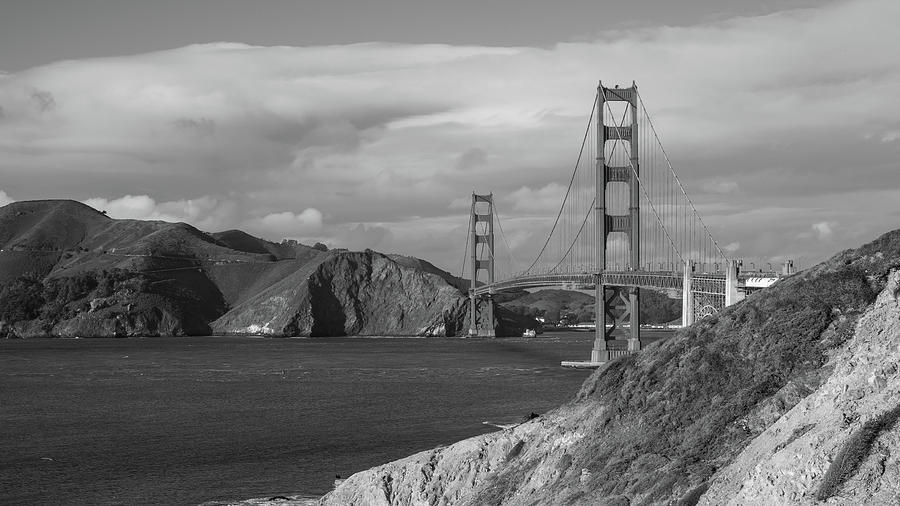 Looking North over the Golden Gate Photograph by Kyle Lee