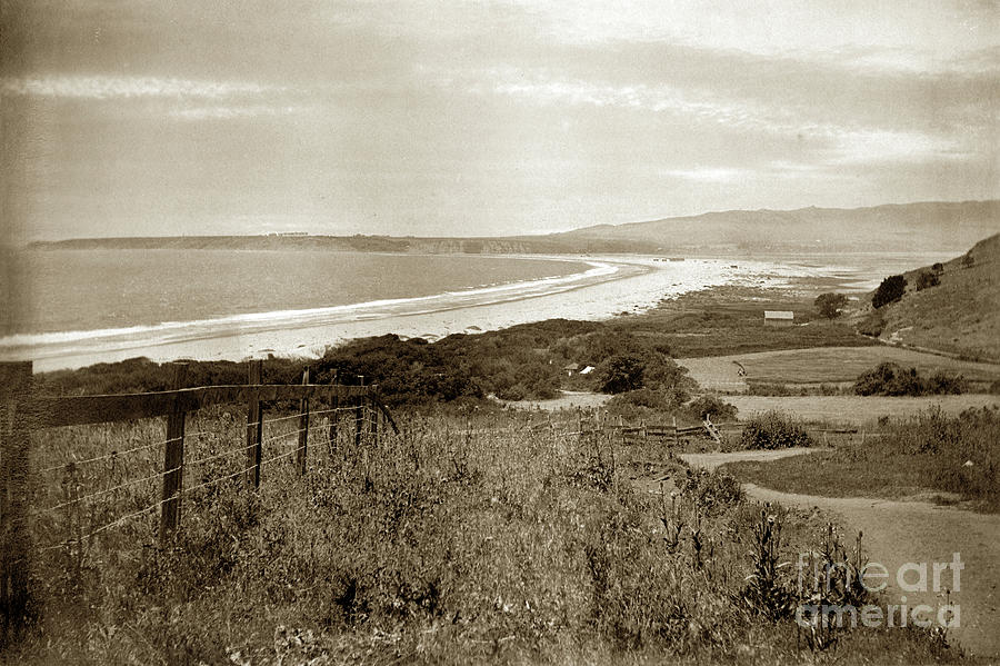 Stinson Beach Photograph - Looking North Willow Camp, Bolinas Bay And Duxbury Point  June 1903 by Monterey County Historical Society