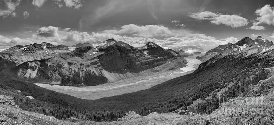 Looking Out Over Parker Ridge Black And White Photograph by Adam Jewell