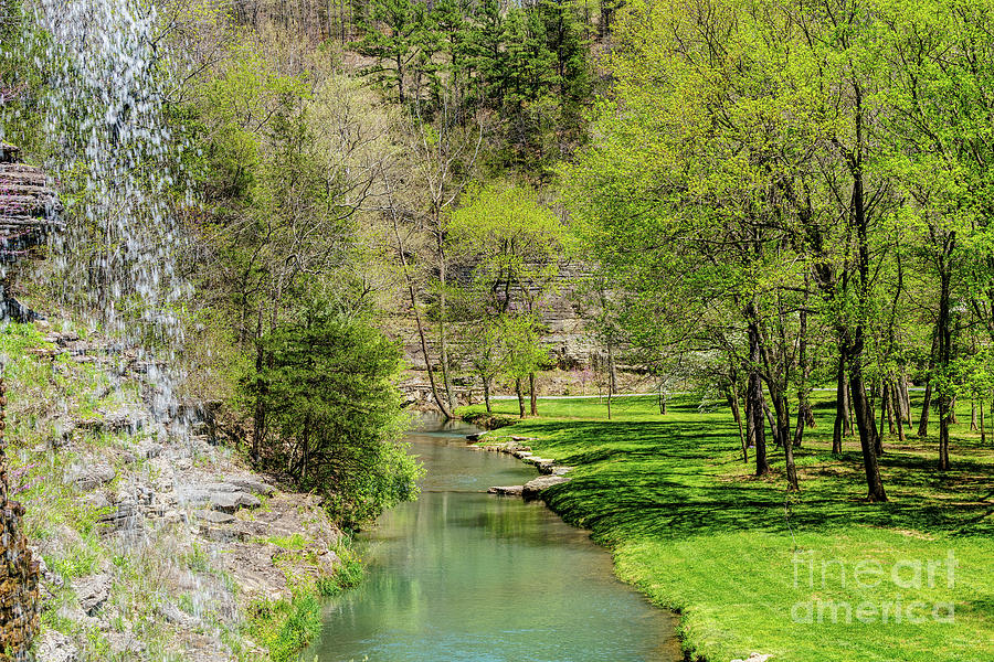 Looking Over Dogwood Creek In Spring Photograph by Jennifer White