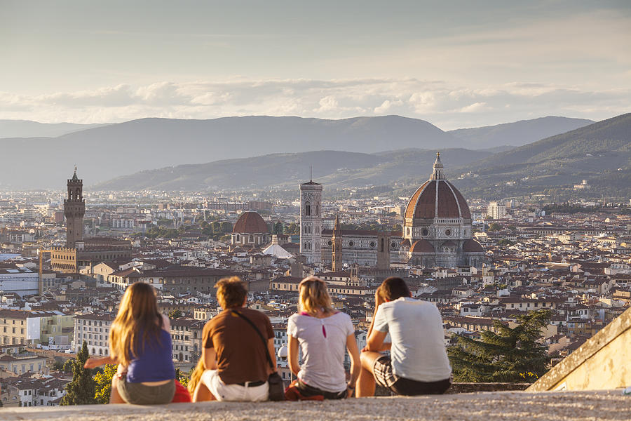 Looking over Florence from San Miniato Photograph by Julian Elliott Photography