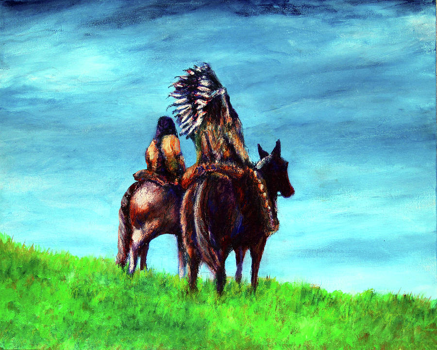 Looking Over Our Domain Painting by Frank Botello
