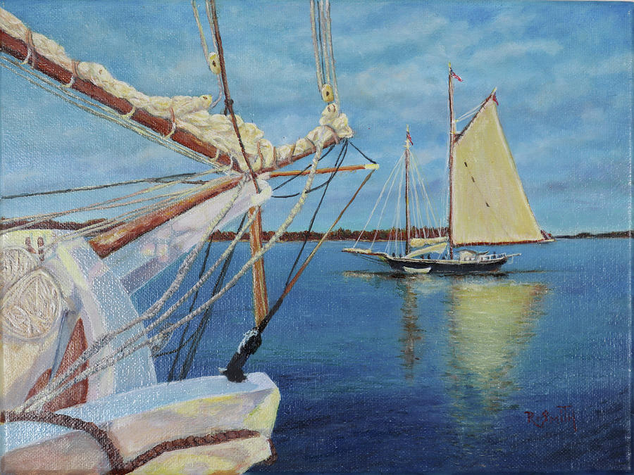 Sail Painting - Looking Starboard by Robert Smith