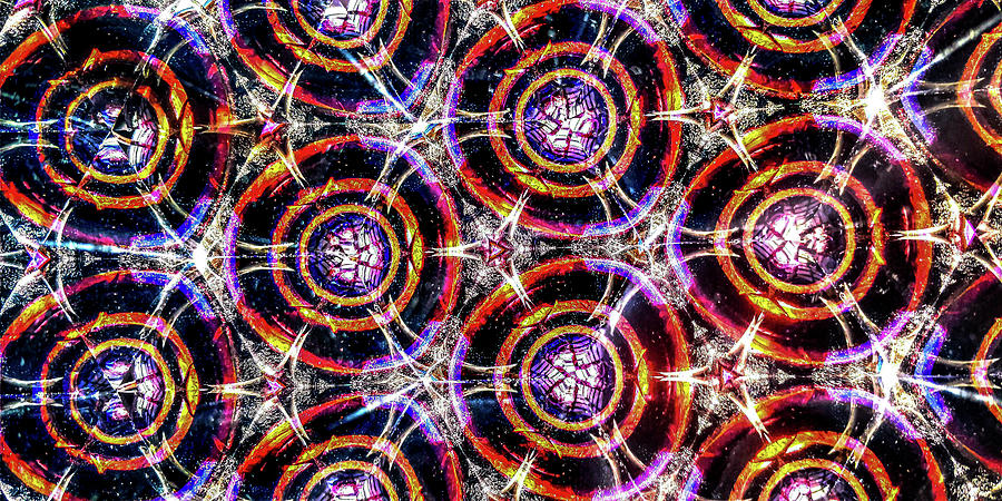 Pattern Photograph - Looking through a Kaleidoscope 2 by Andrew Cottrill