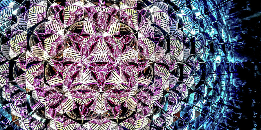 Pattern Photograph - Looking through a Kaleidoscope 3 by Andrew Cottrill