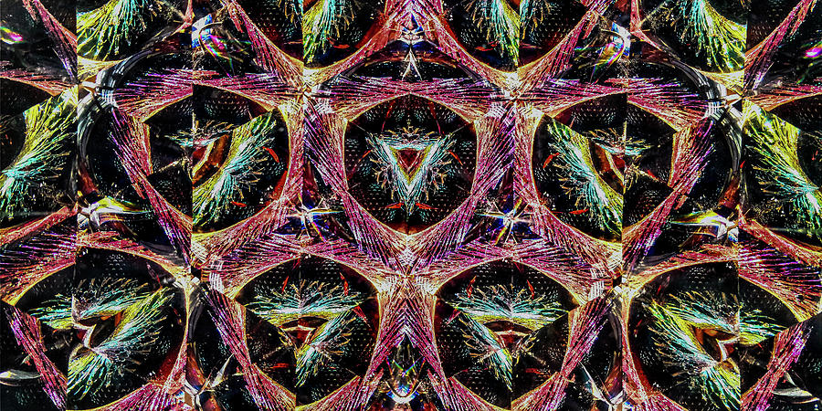 Mirror Photograph - Looking through a Kaleidoscope 5 by Andrew Cottrill