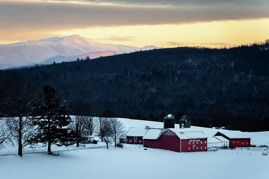 Looking Toward Mt Washington From Lone Pine Farm In Kirby, Vermont Photograph by John Rowe