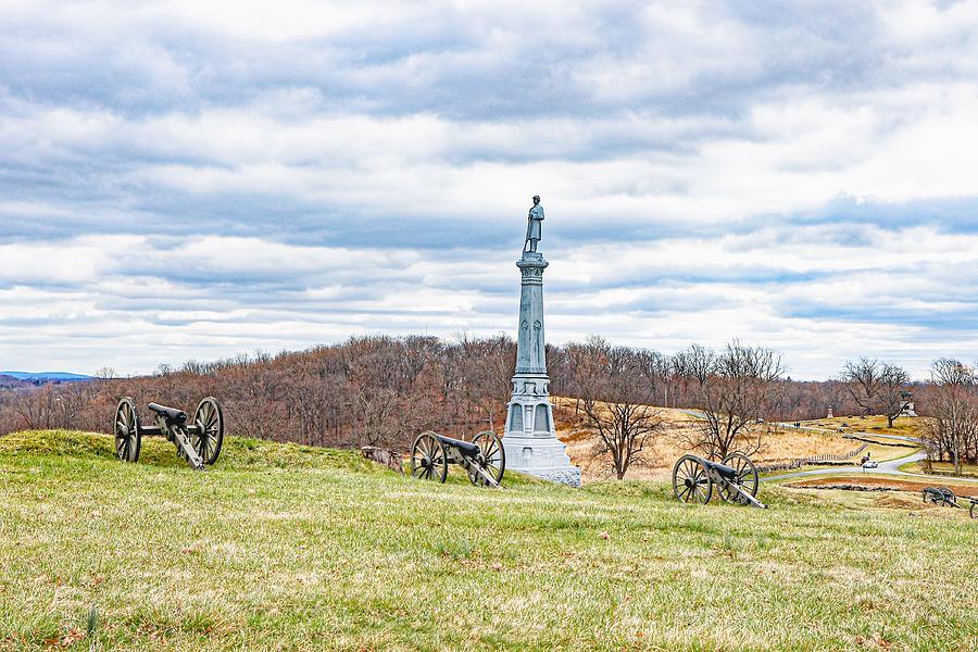 Looking towards Culps Hill Photograph by William E Rogers - Fine Art ...