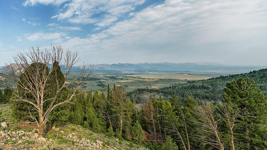Looking Towards the Sawtooth Mountains Panorama Photograph by Belinda Greb
