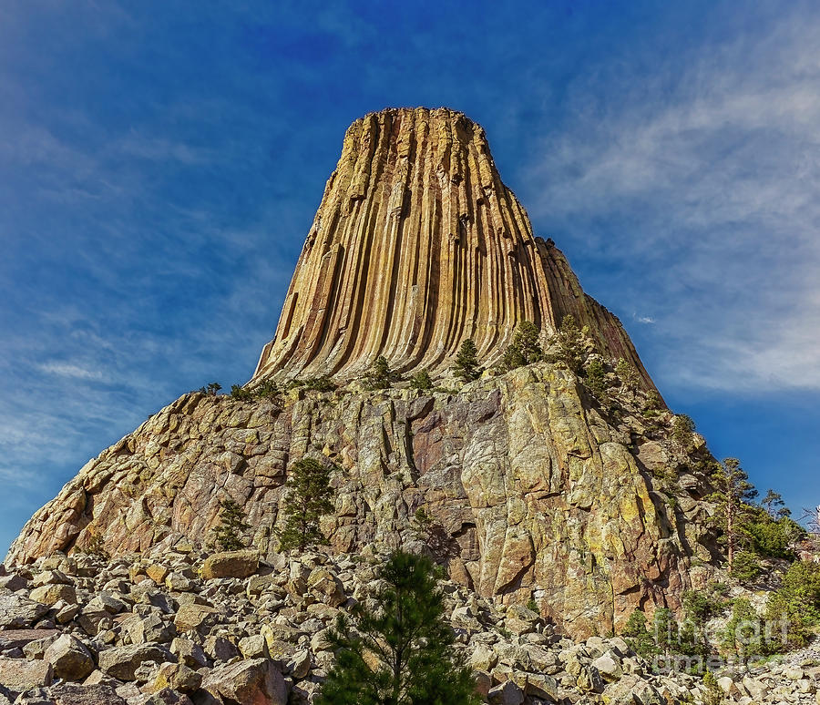 Looking Up At Devils Tower Photograph