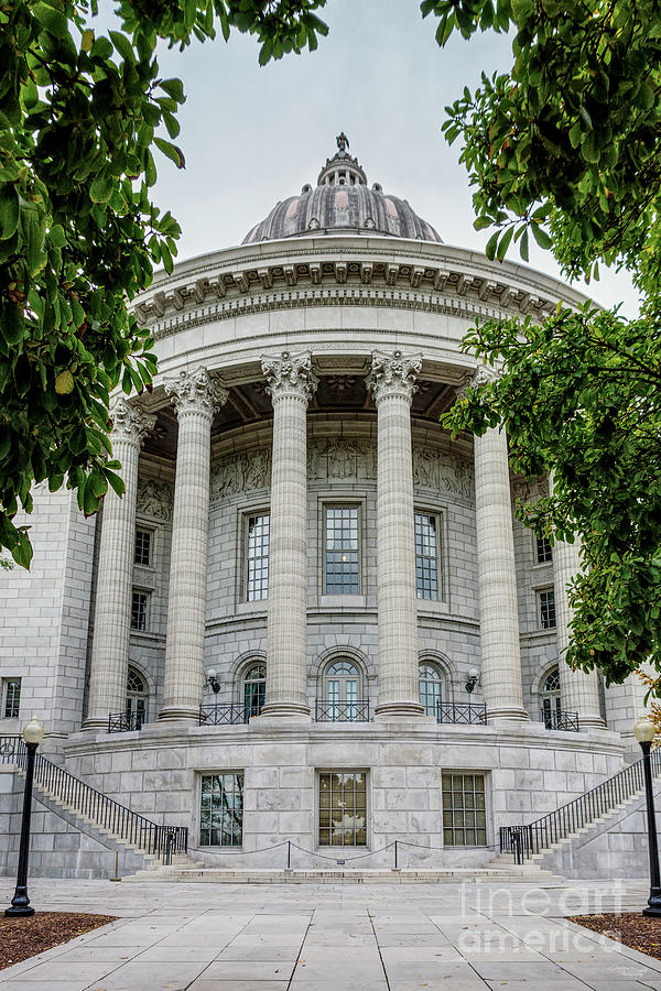 Looking Up At Missouri Capitol Photograph by Jennifer White