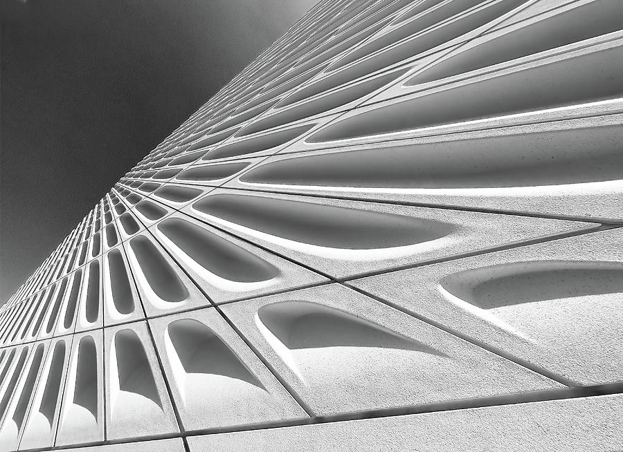 Looking Up at the Broad Museum Photograph by Joe Schofield