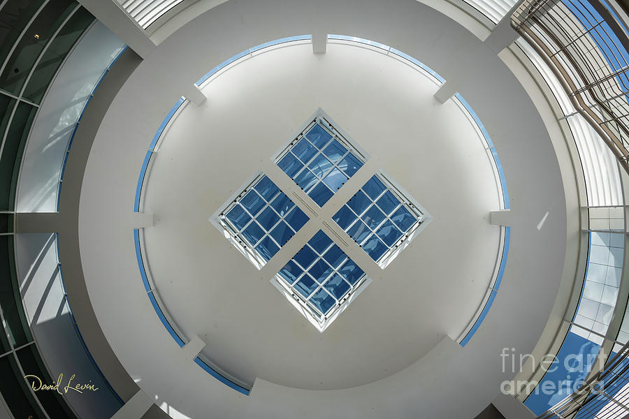Looking Up at the Ceiling Art at the Getty Photograph by David Levin
