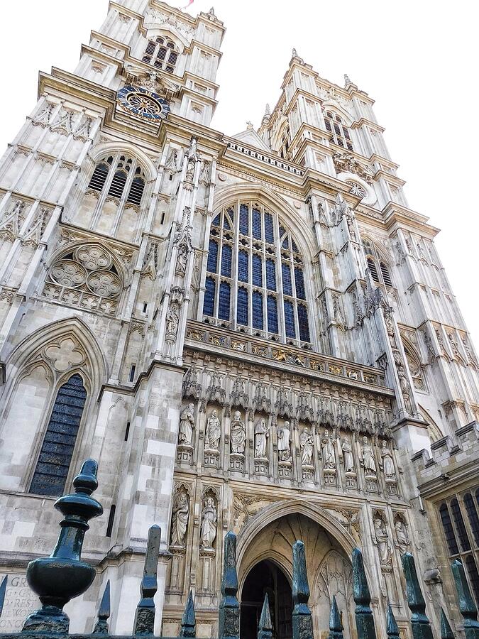 Westminster Abbey Photograph - Looking Up at Westminster by Karen Garden