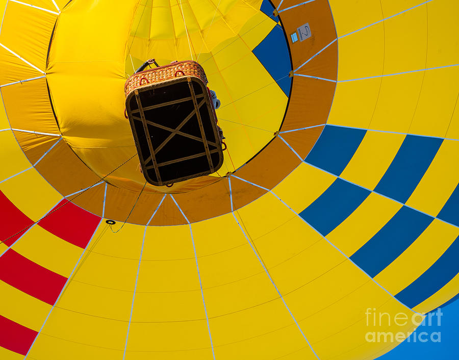 Looking Up From Below at Up Up and Away Balloon Festival Photograph by L Bosco