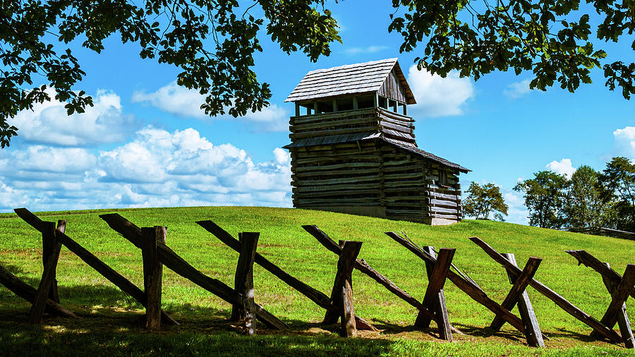 Blue Ridge Photograph - Lookout at Groundhog Mountain by Jon Stallings Blue Ridge Photograph - Lookout at Groundhog Mountain by Jon Stallings