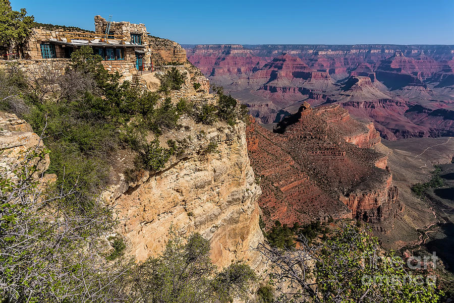 Lookout Studio view of the Grand Canyon Photograph by Nicola Pulham ...