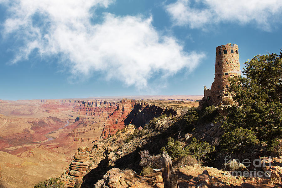 Lookout Tower From Above Grand Canyon Photograph By Jackie Follett ...