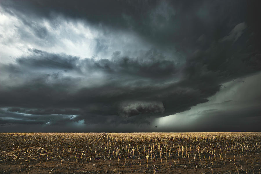 Tornado Photograph - Looming Near Limon by Brian Gustafson