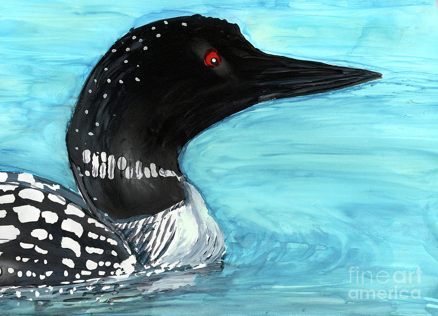 Loon Painting by Julie Greene-Graham