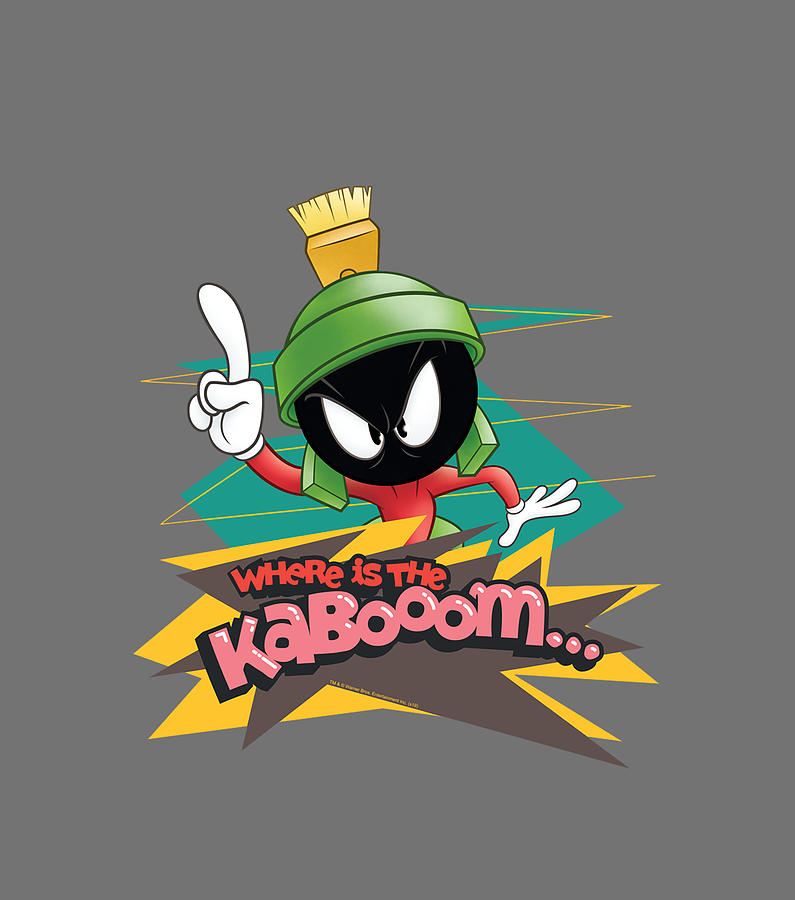 Looney Tunes Marvin the Martian Where is the Kaboom Digital Art by Quynh Vo